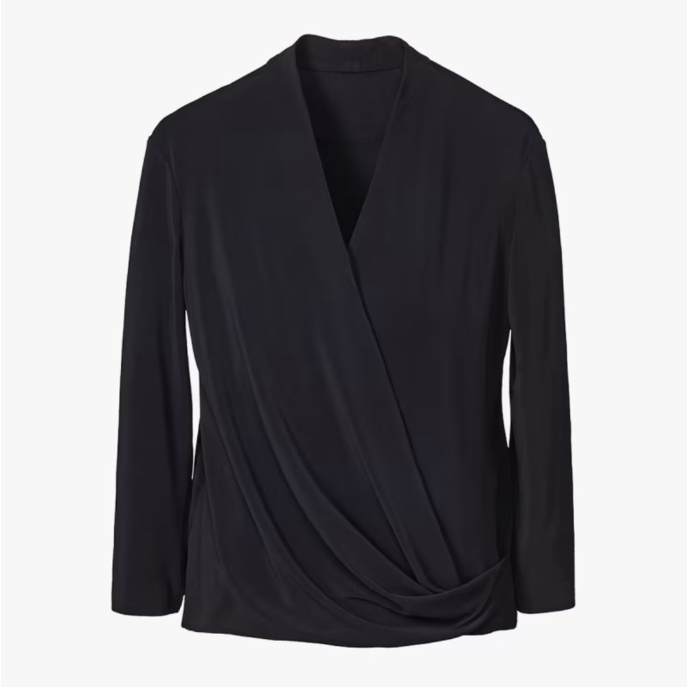 M.M. LaFleur Deneuve Faux-Wrap Top